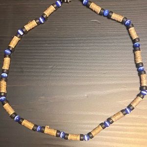 Glass Beaded Hemp Necklace